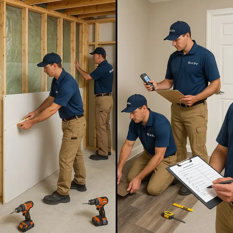 Repairs and Reconstruction process in Haskell, OK